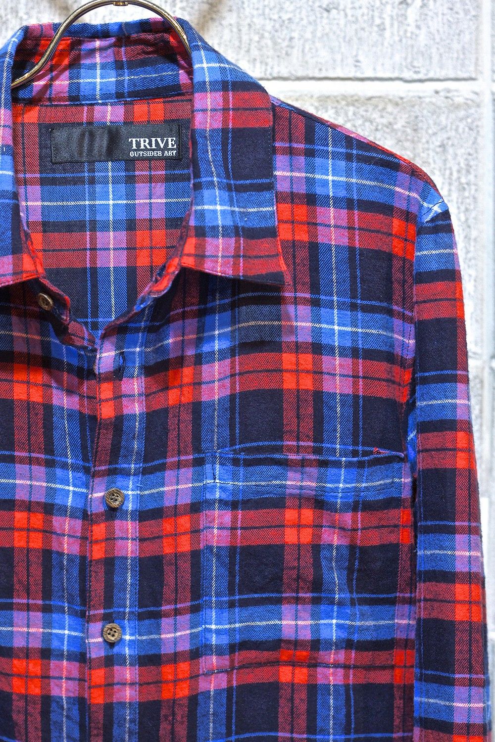 BLUE/RED CHECK SH
