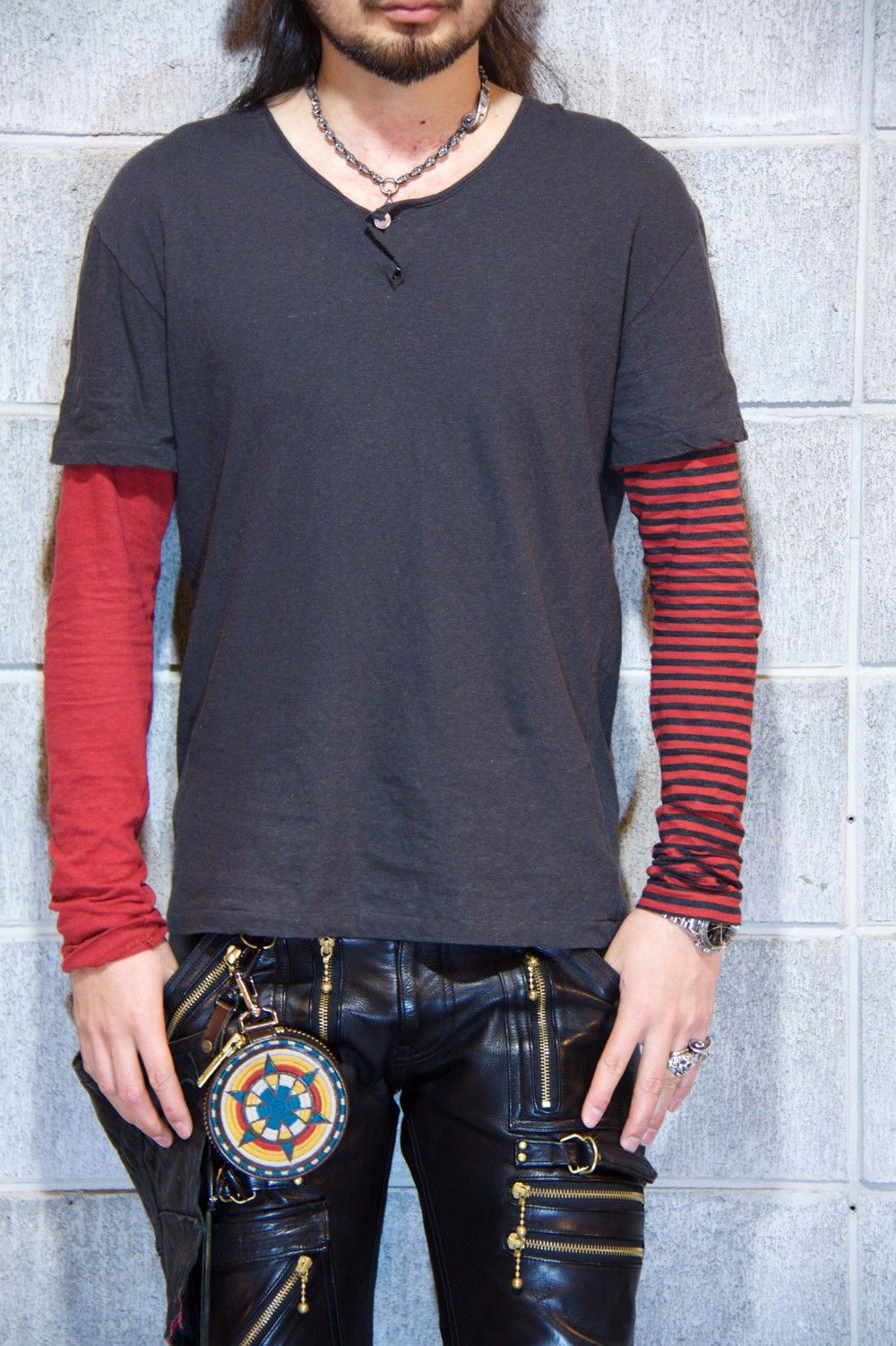 【ラスト一点】crazy cashmere cut&saw RED