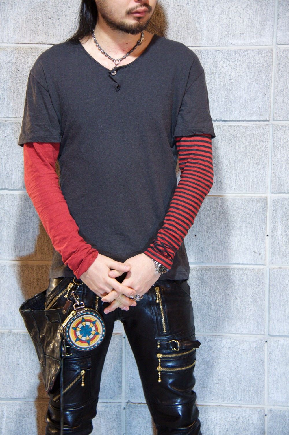 【ラスト一点】crazy cashmere cut&saw RED