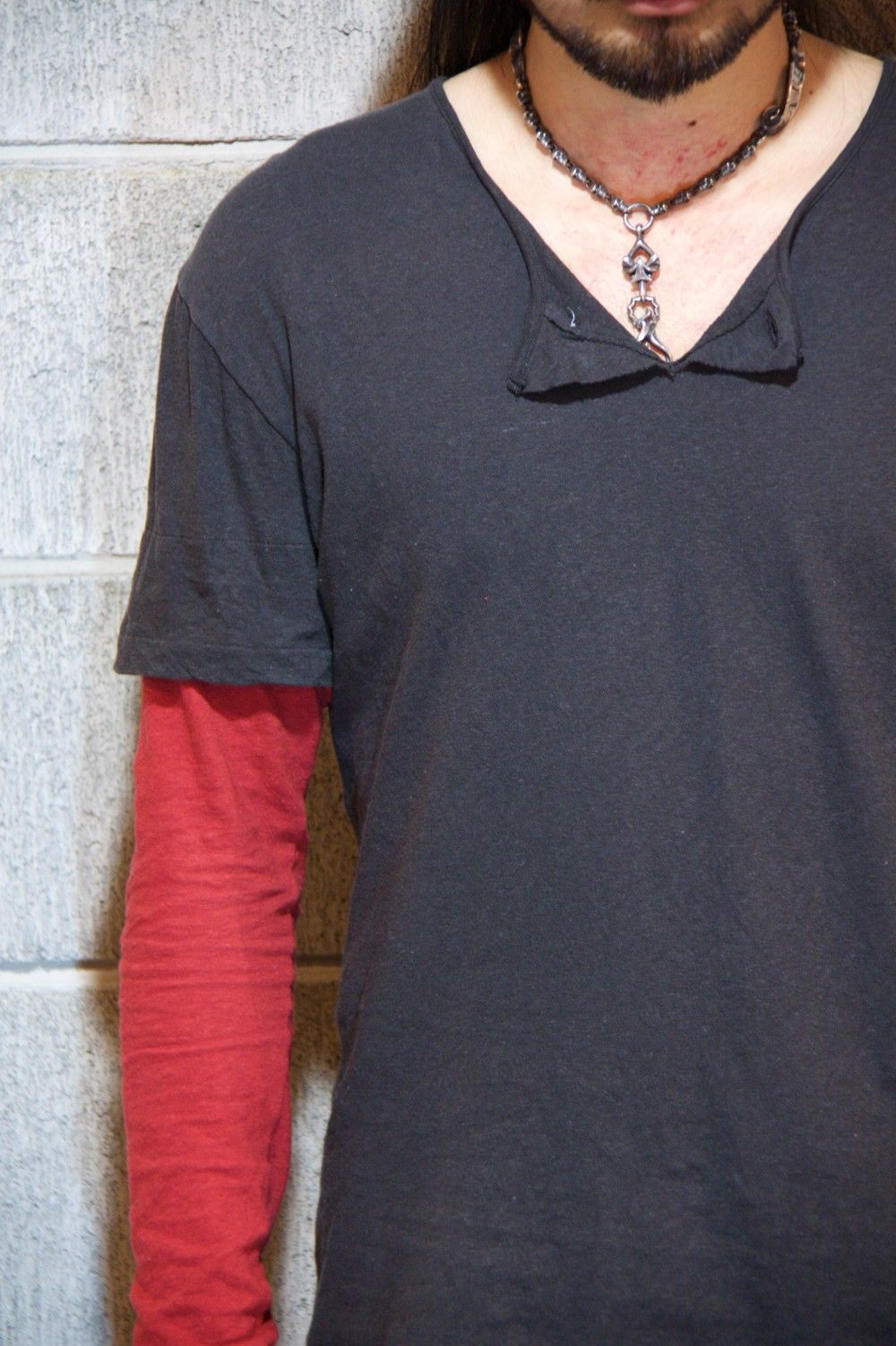 【ラスト一点】crazy cashmere cut&saw RED