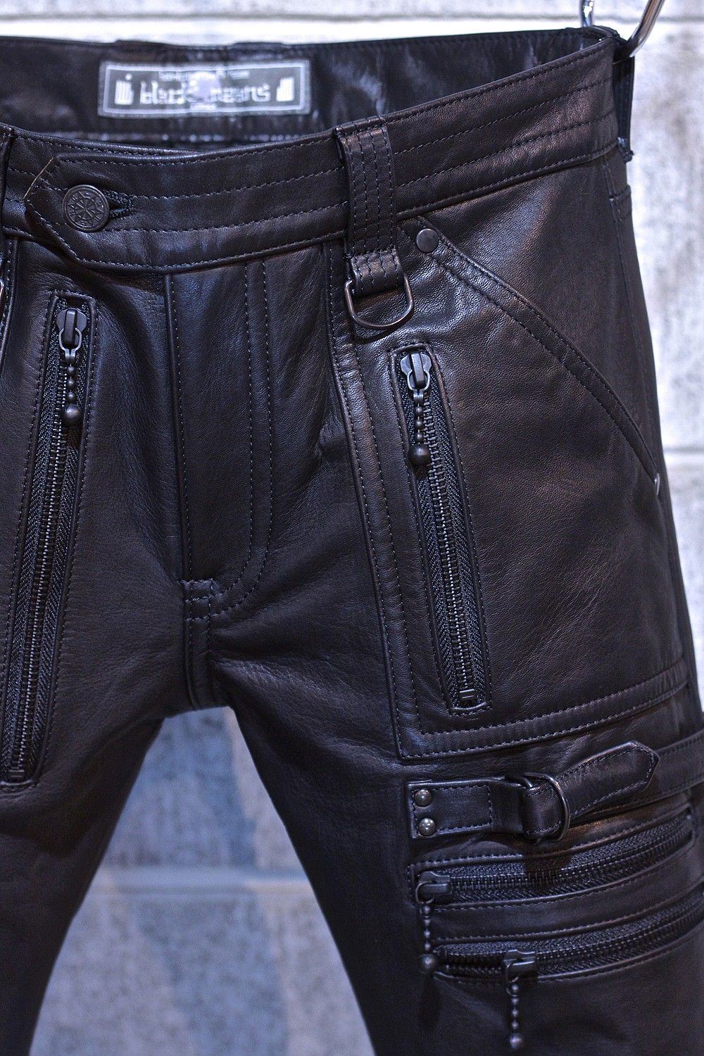 blackmeans leather zip pants レザー　パンツ