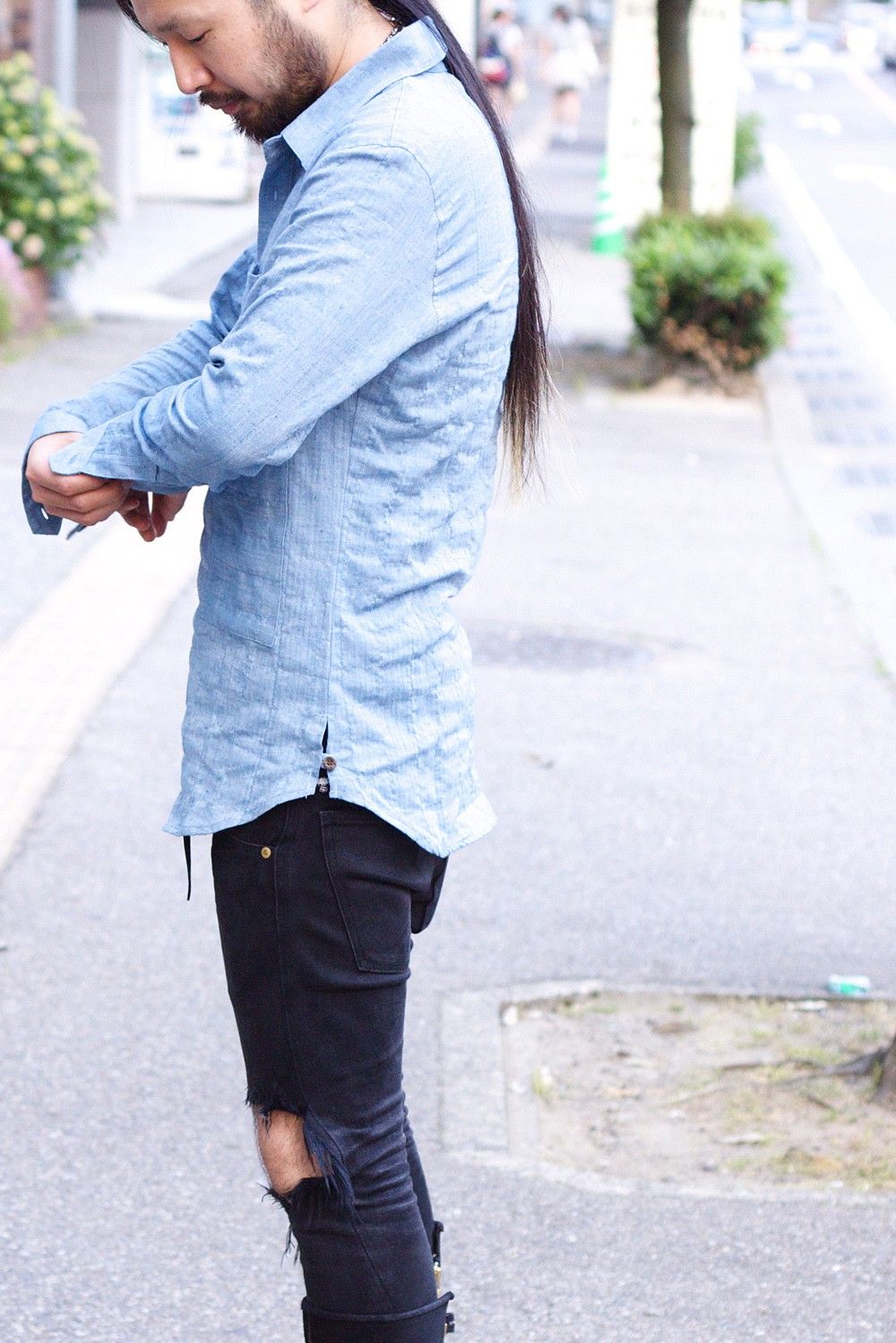 "KABURI" SHIRTS INDIGO