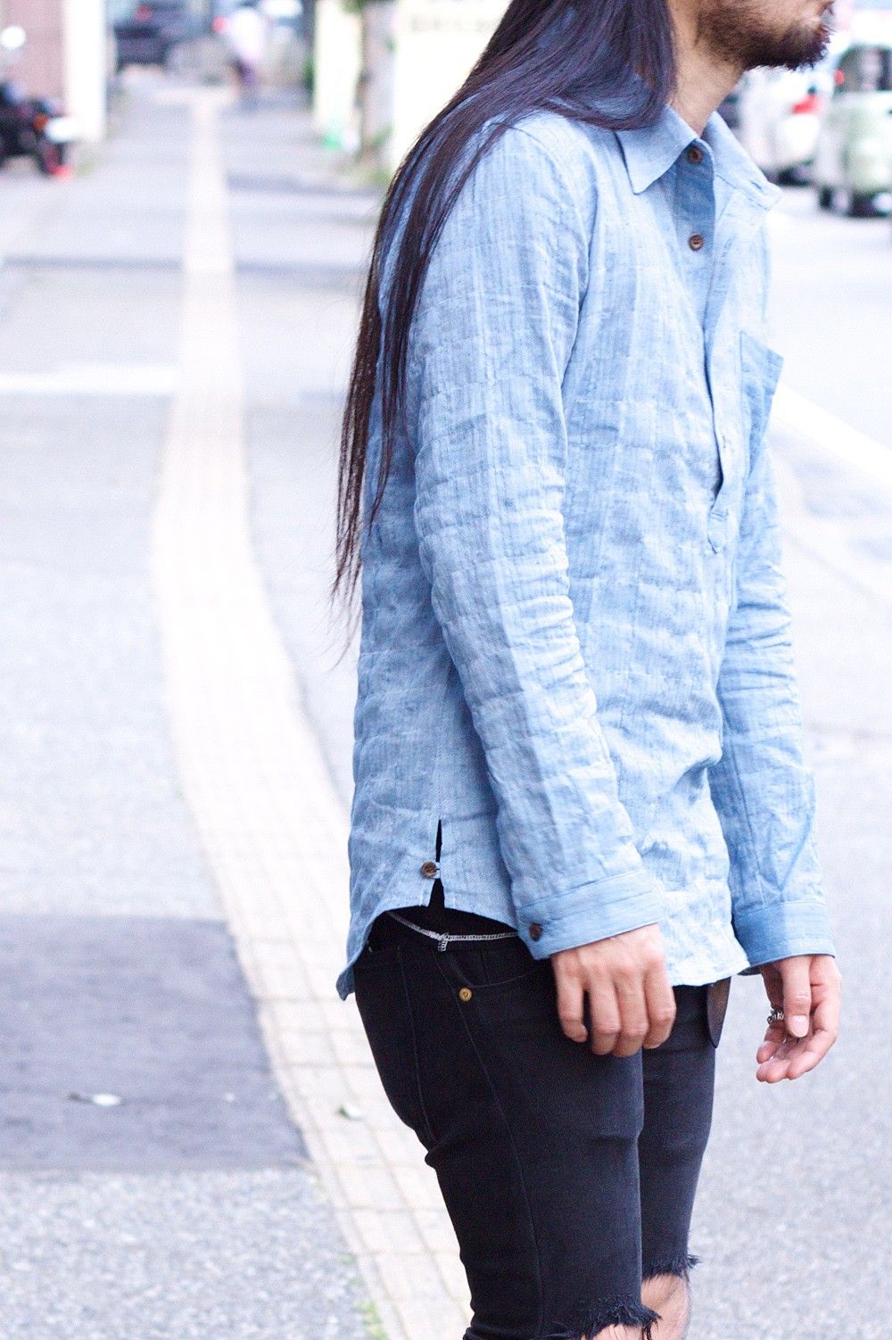 "KABURI" SHIRTS INDIGO