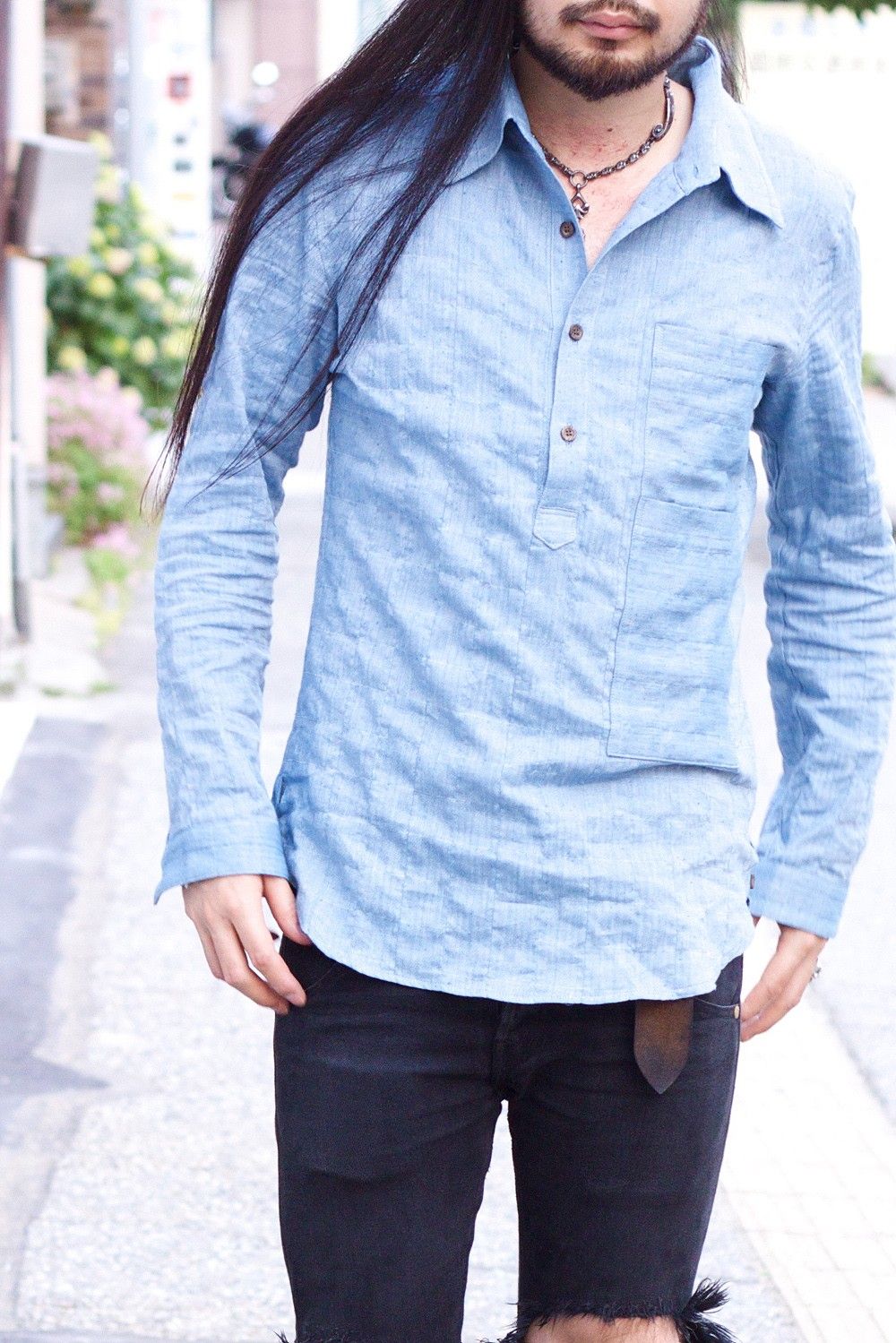 "KABURI" SHIRTS INDIGO