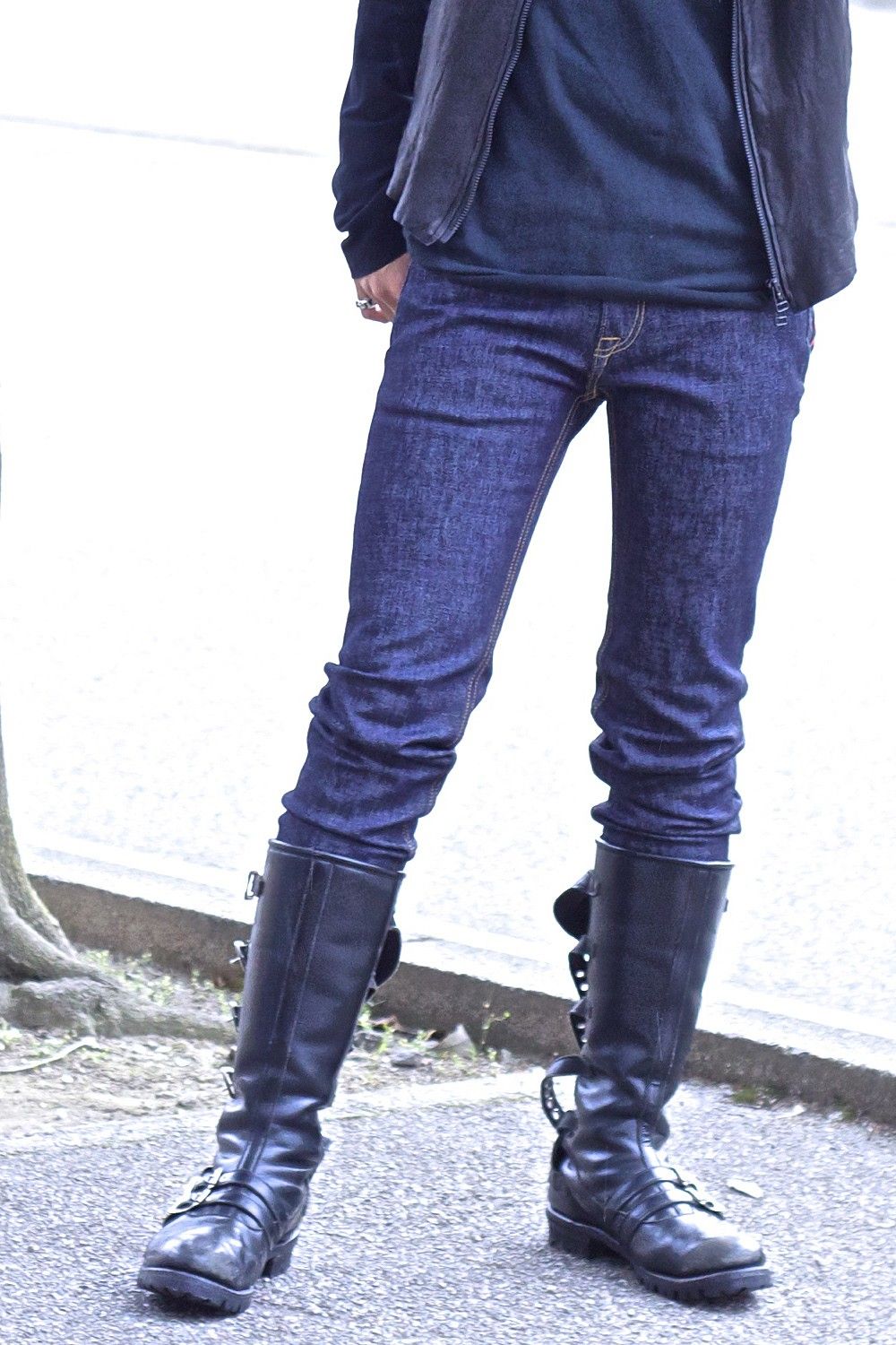 04 STRECH SKINNY INDIGO / ストレッチ スキニー デニムパンツ (インディゴ)