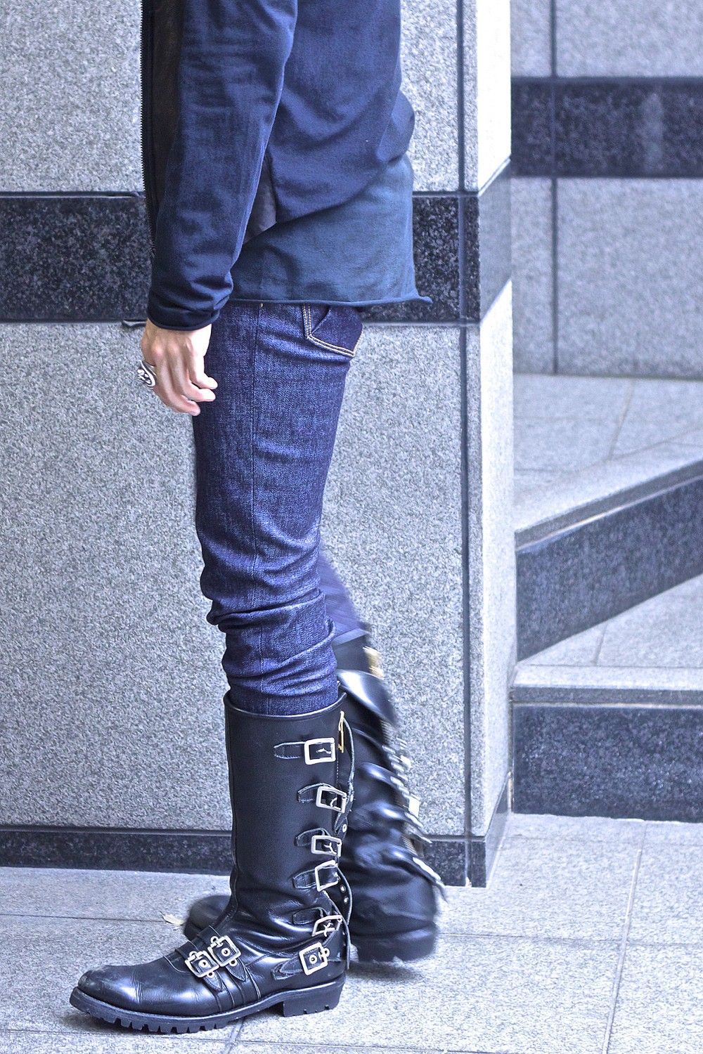 04 STRECH SKINNY INDIGO / ストレッチ スキニー デニムパンツ (インディゴ)