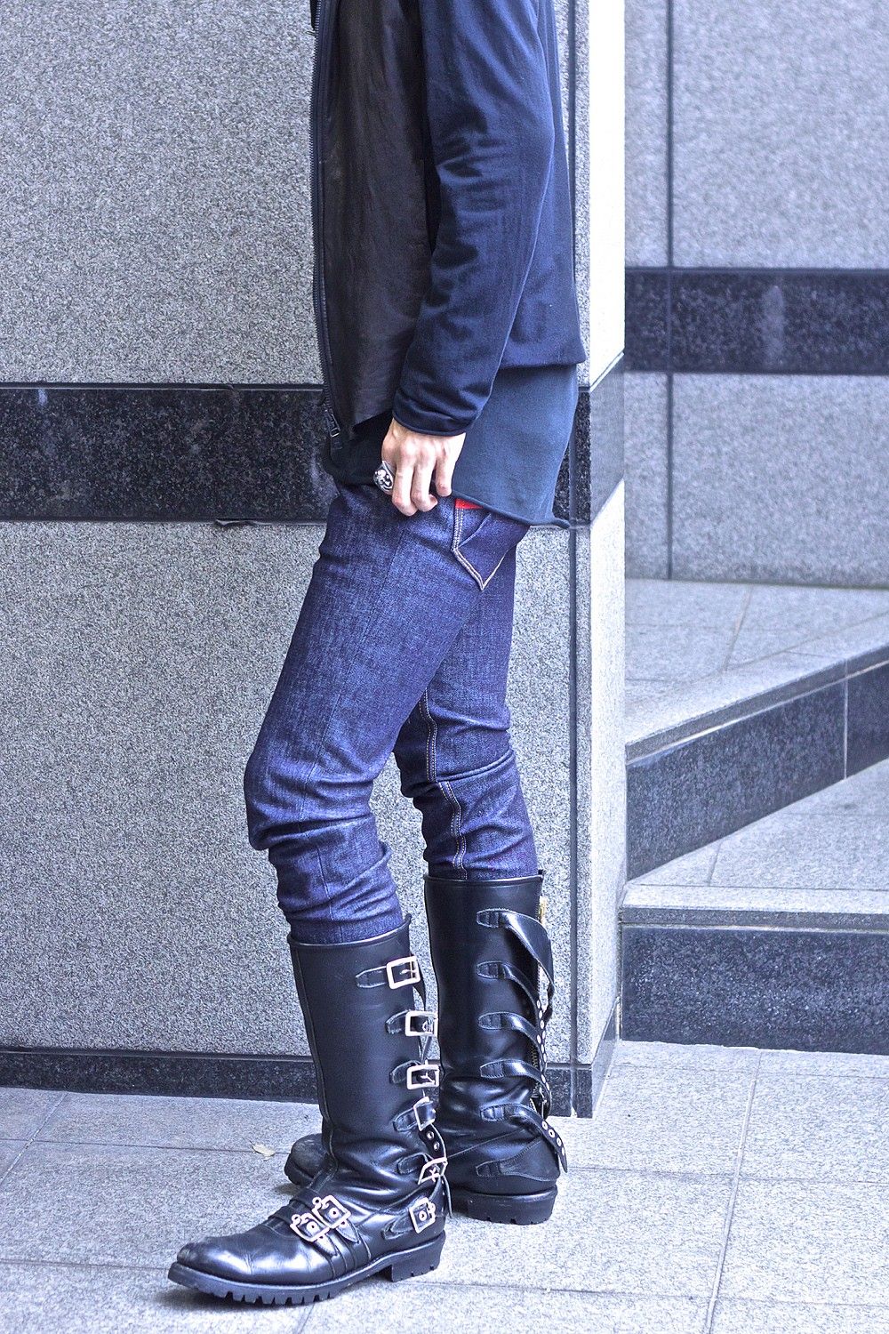 04 STRECH SKINNY INDIGO / ストレッチ スキニー デニムパンツ (インディゴ)