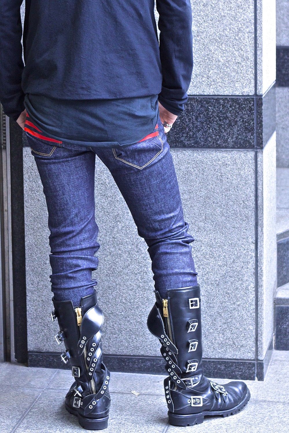 04 STRECH SKINNY INDIGO / ストレッチ スキニー デニムパンツ (インディゴ)