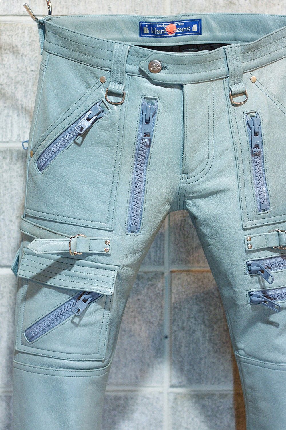 【ラスト一点】『banal chic bizarre』×『blackmeans』Leather PT GRY