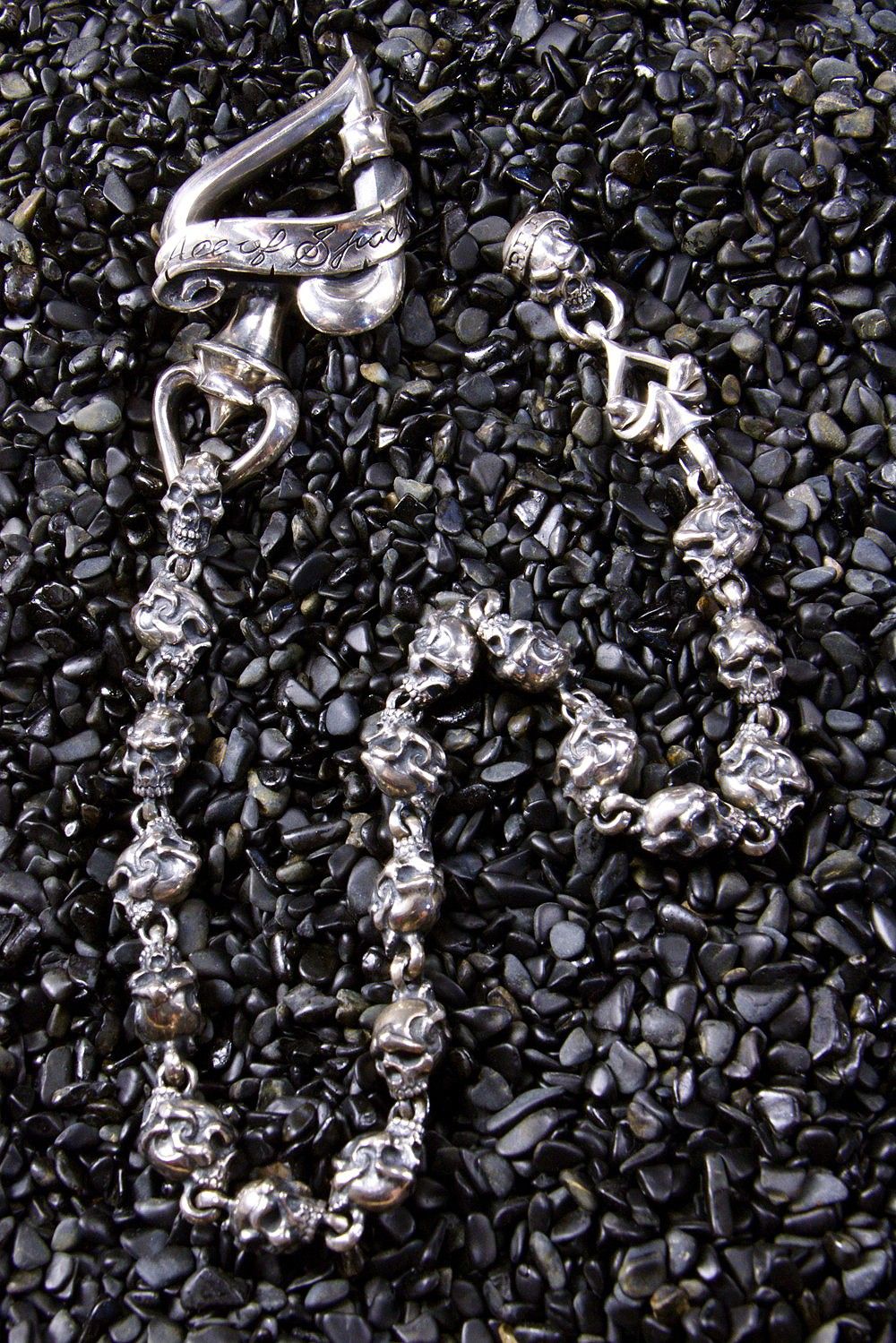 RAT RACE 30 TWO FACE SKULL WALLET CHAIN