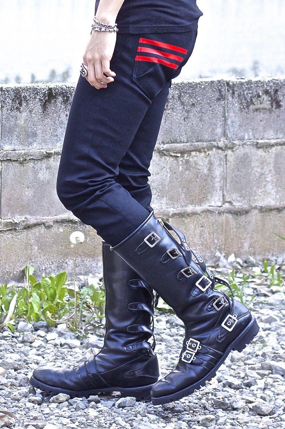 blackmeans ブラックミーンズ 8バックルブーツ blackmeans ブラック