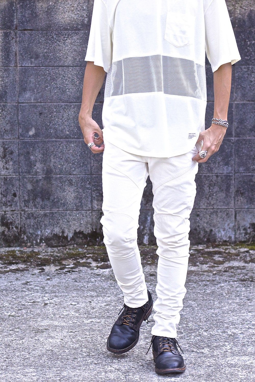 Motorcycle Pants Ecru ver.Slim