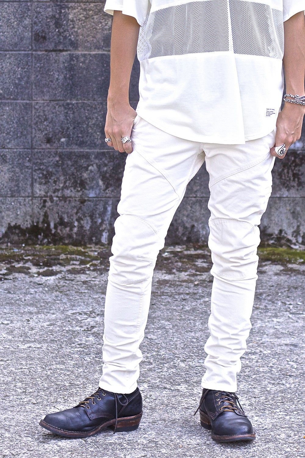 Motorcycle Pants Ecru ver.Slim
