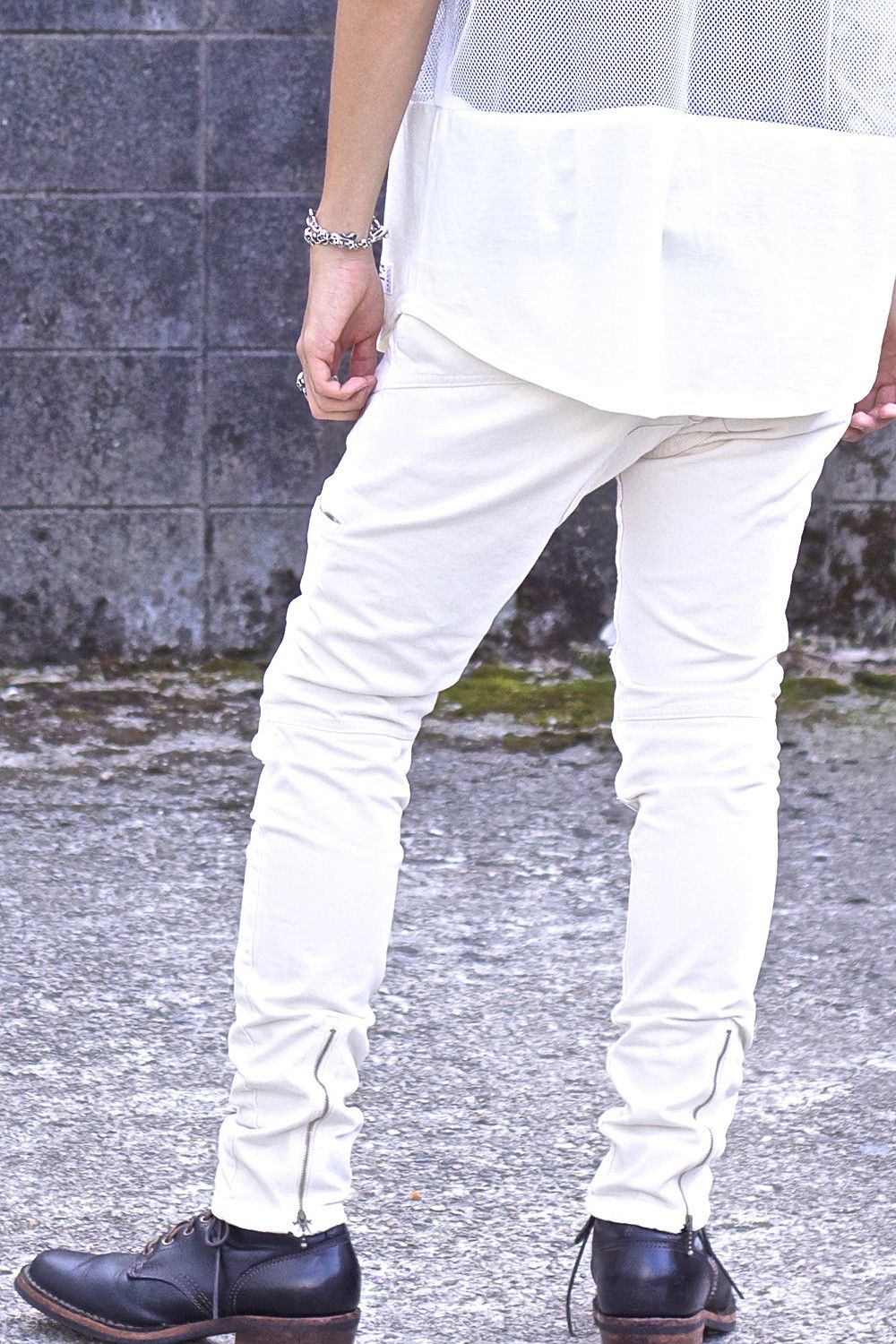 Motorcycle Pants Ecru ver.Slim