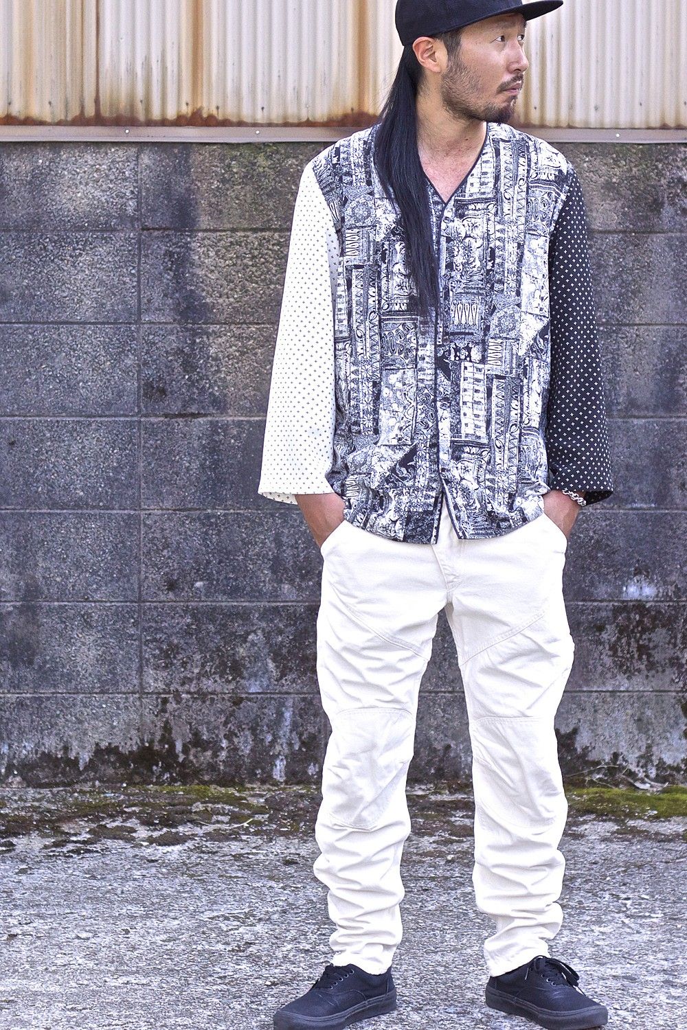 Motorcycle Pants Ecru ver.Wide