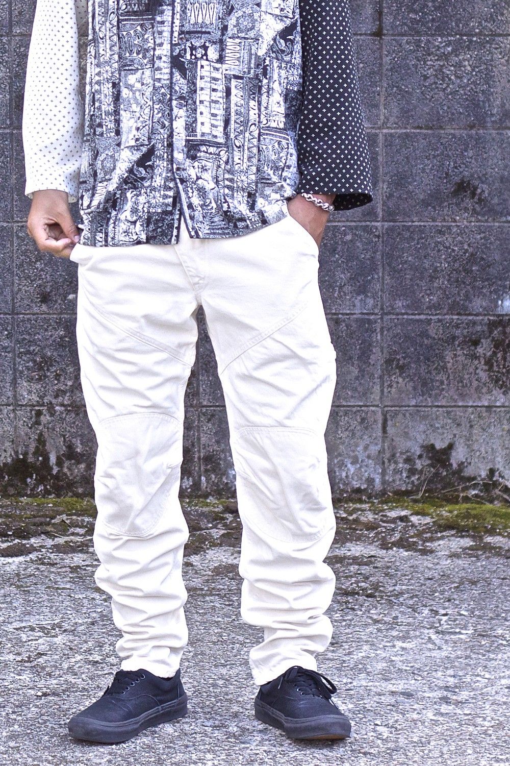 Motorcycle Pants Ecru ver.Wide