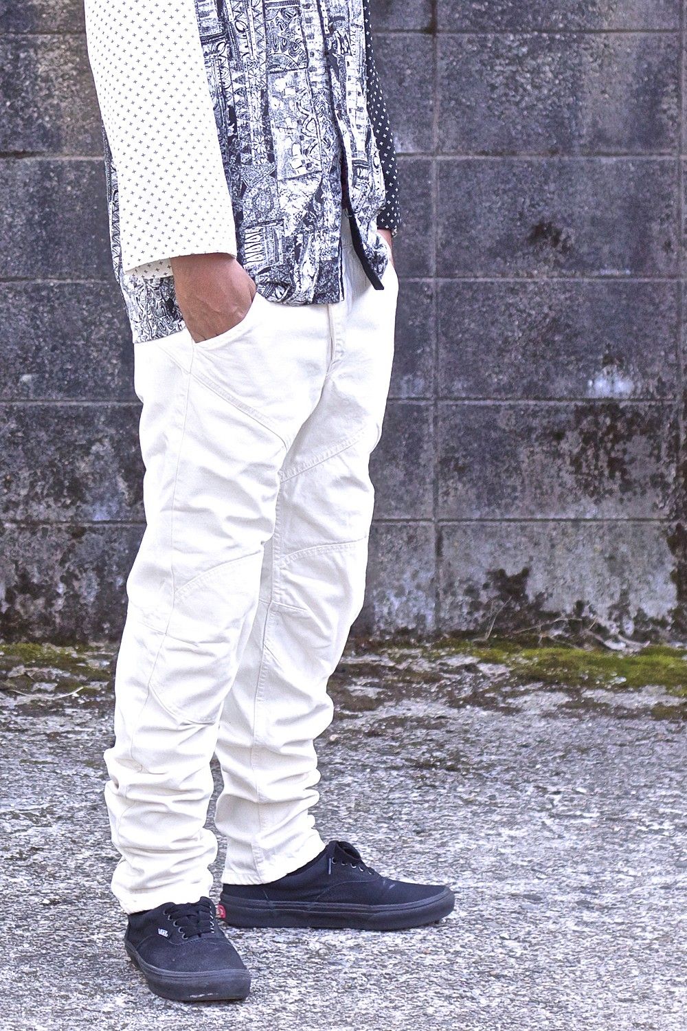 Motorcycle Pants Ecru ver.Wide