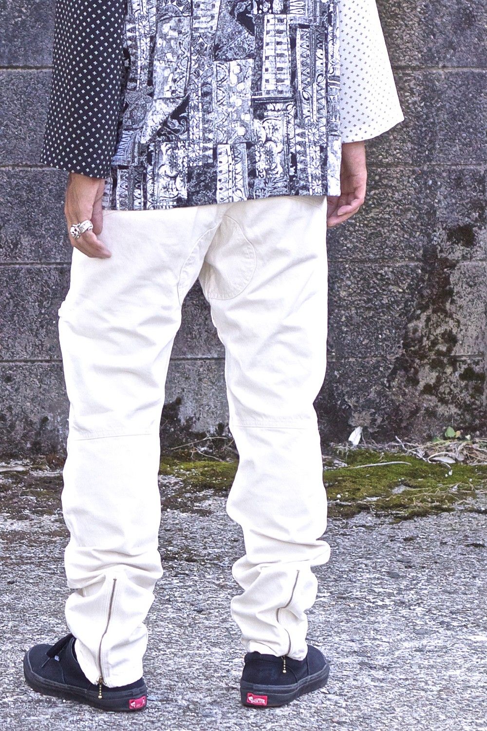 Motorcycle Pants Ecru ver.Wide