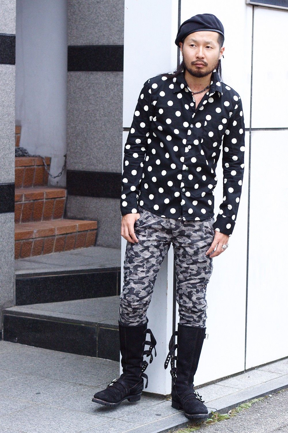 THE DOTS SHIRTS Black
