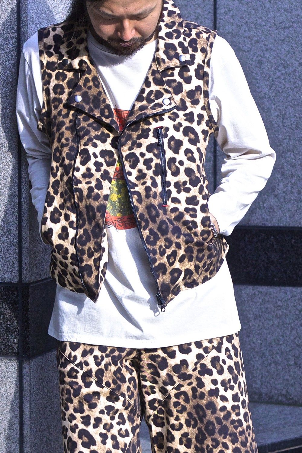 RIDERS VEST leopard