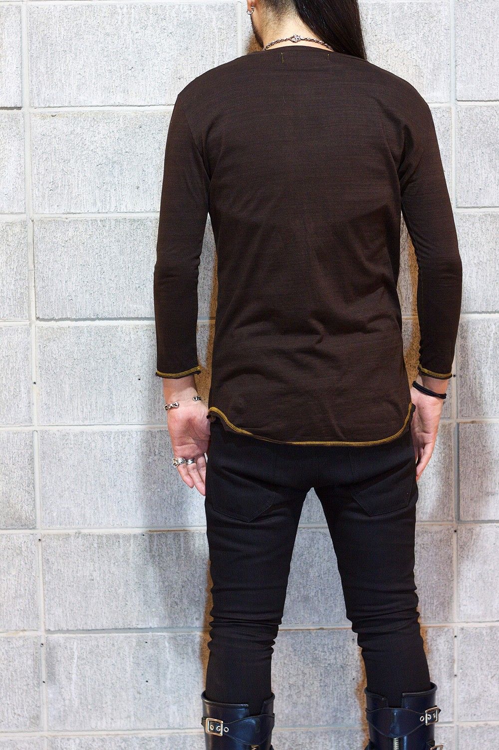【ラスト一点】DARK BROWN HENRY CUT&SAW