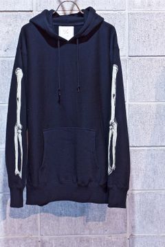 BONE SWEAT PARKA BLACK