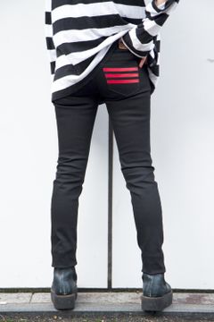 05 WOMEN SKINNY BLACK / スキニー デニムパンツ (ブラック) レディース