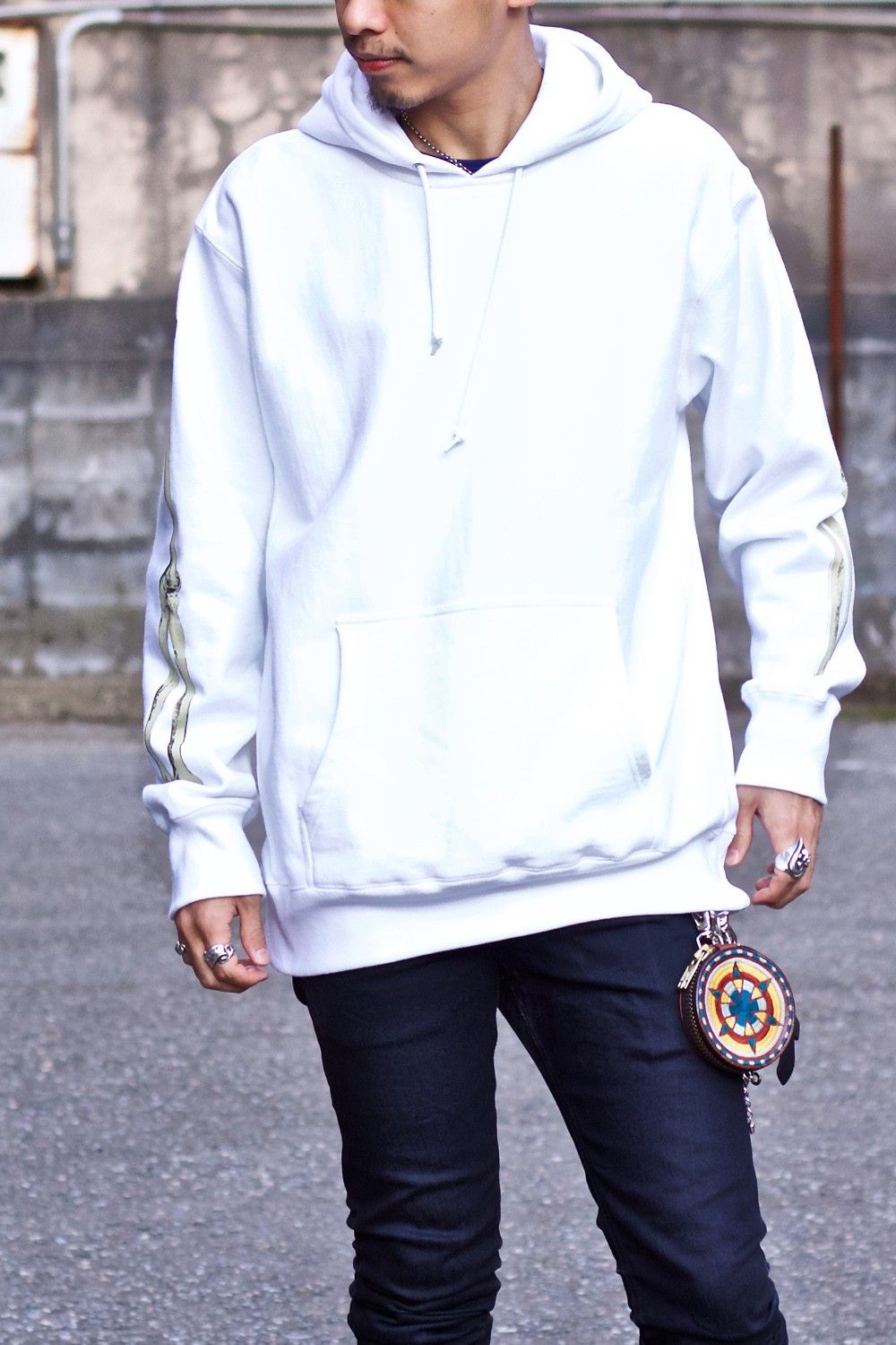 BONE SWEAT PARKA WHITE
