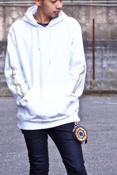 BONE SWEAT PARKA WHITE