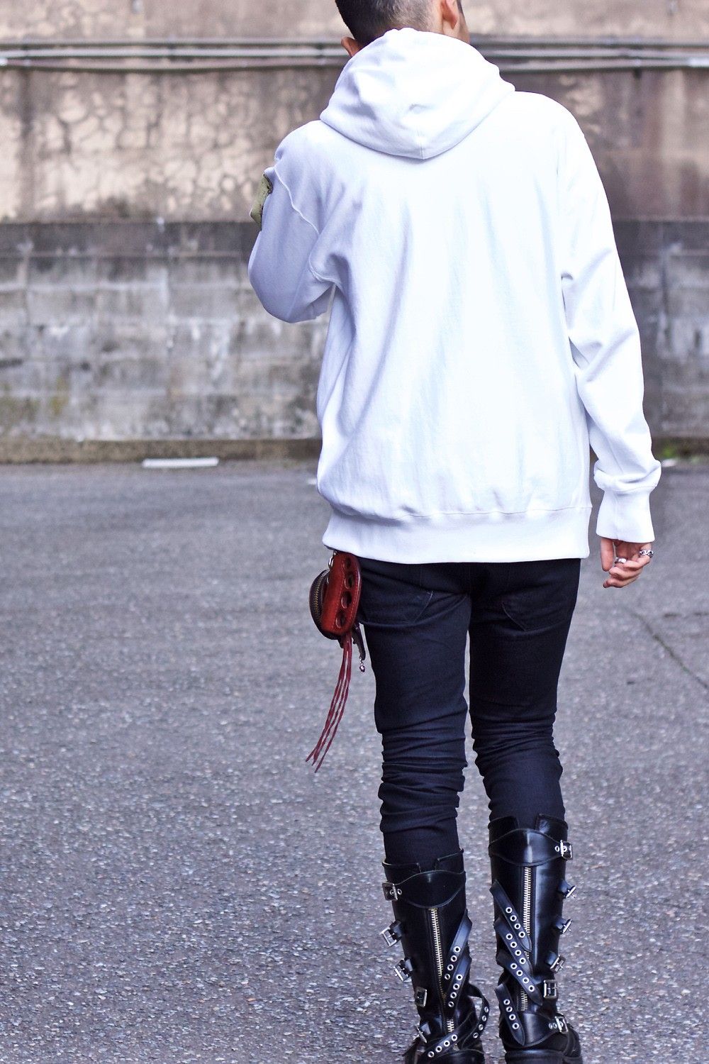 BONE SWEAT PARKA WHITE