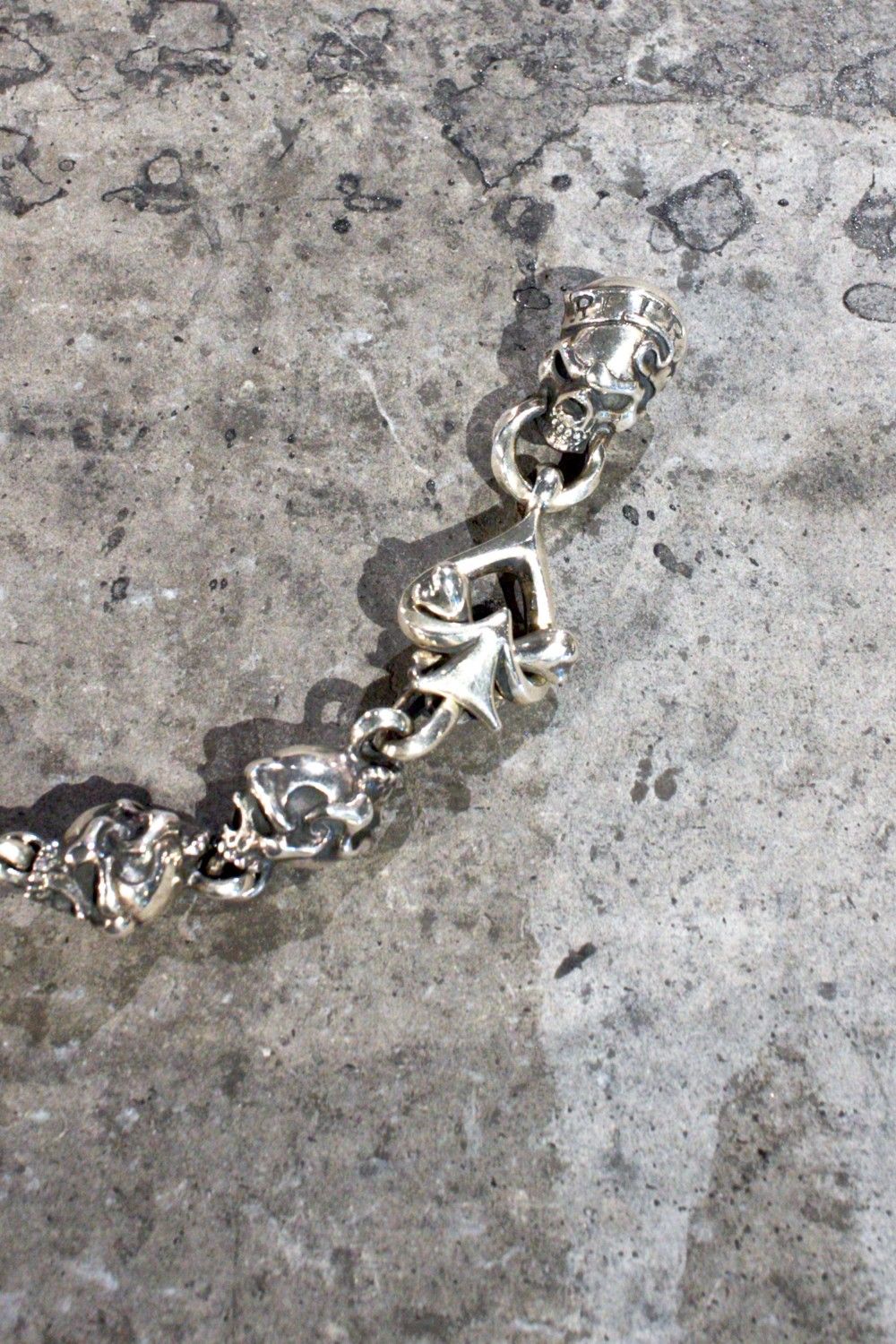 30 TWO FACE SKULL WALLET CHAIN "CUSTOM"