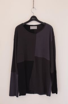 Grafting pullover L/S "BLACK"