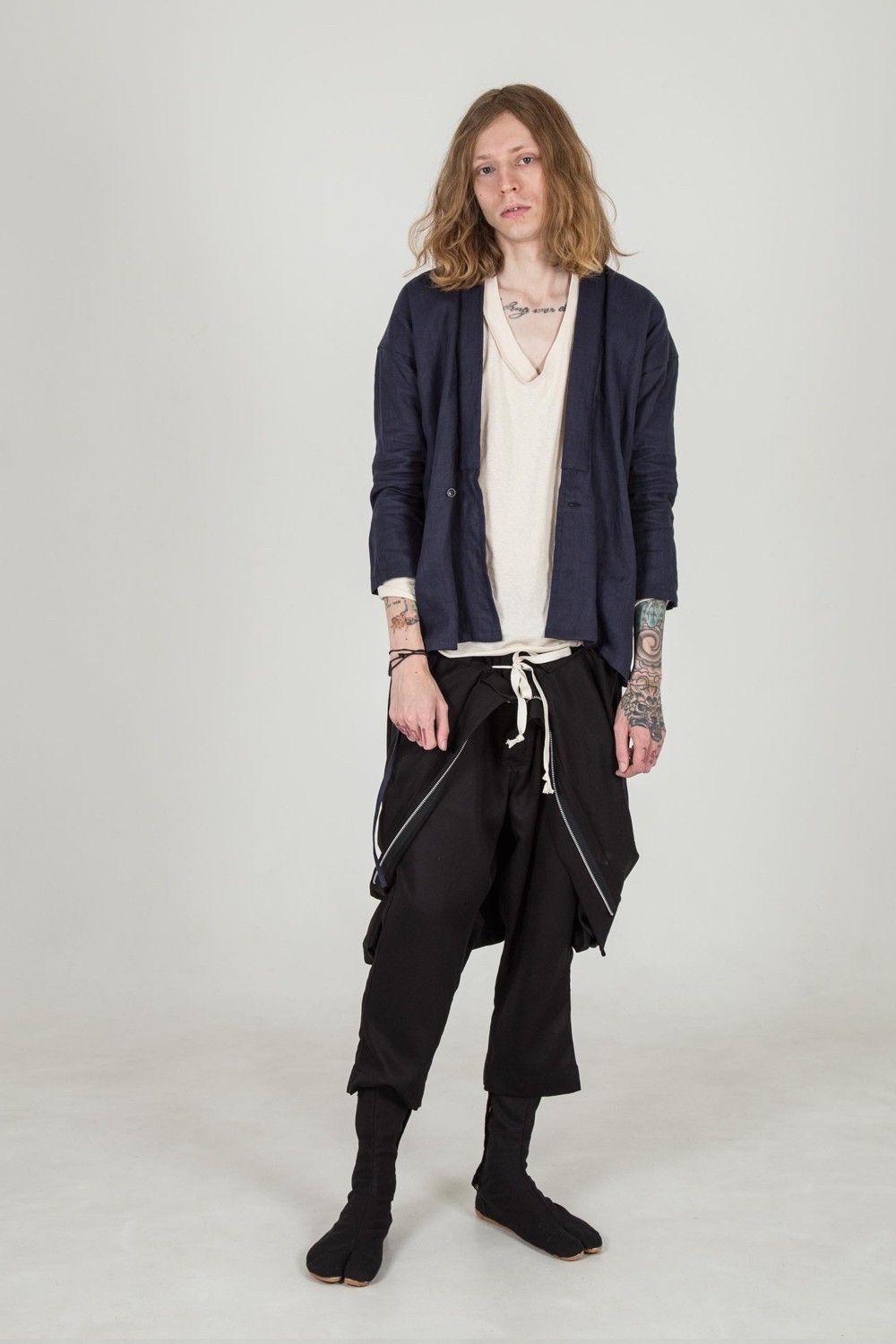Hanten shirt "NAVY"