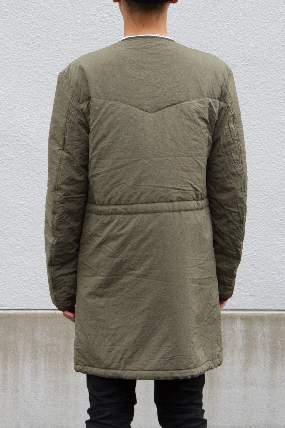 ROUND COLLAR LINING SHIRT "KHAKI"