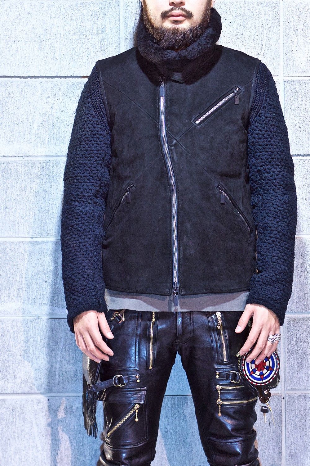 RAG-RUG SLEEVE "B15" JACKET BLACK
