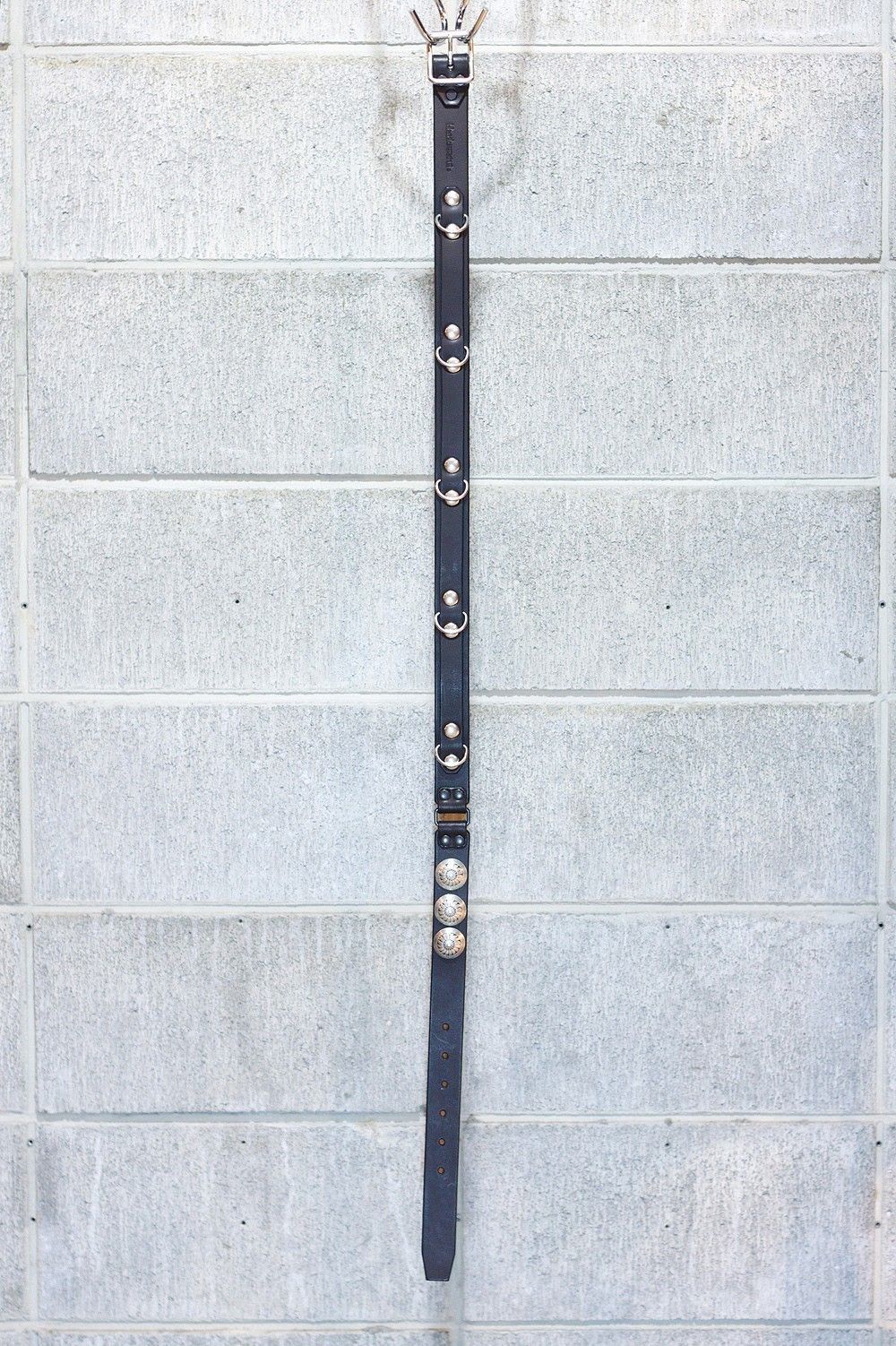 945-80TAC104-1 / ナローコンチョベルト (BLACK/BLACK, BLACK/SILVER)