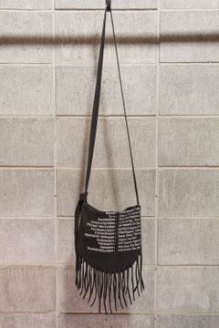 Used T-shirts Leather Bag 01