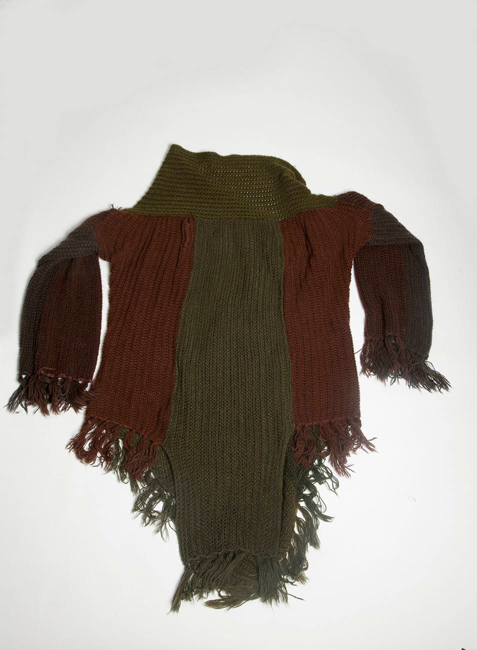 Muffler Rebuild Double Breasted Coat "KHAKI"
