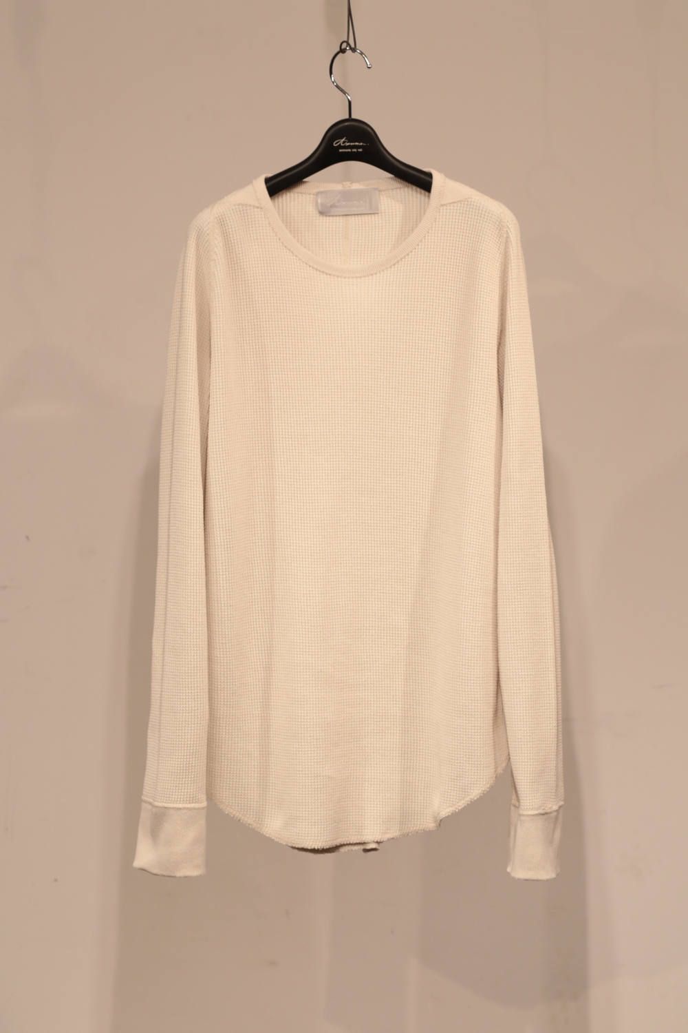 Side Gazette thermal shirt "BLACK/OFF WHITE"