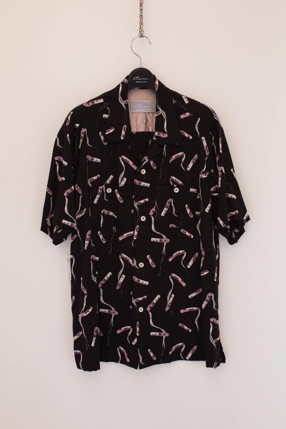 Cigarette end shirt "BLACK"