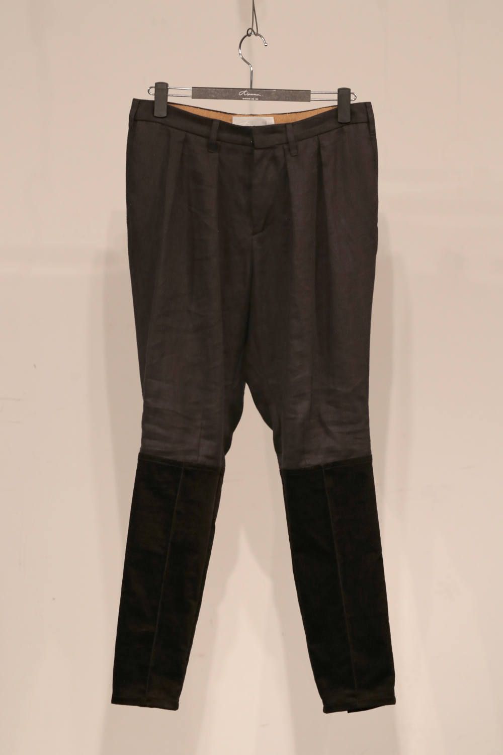 Calcao Trousers "BLACK/PURPLE NAVY/BEIGE"