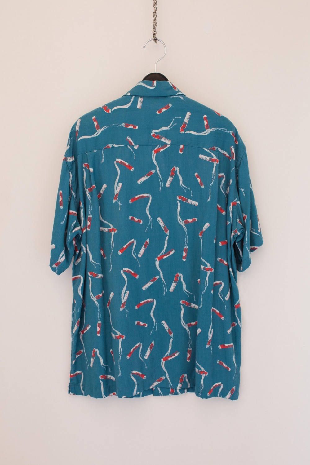 Cigarette end shirt "TURQUOISE"