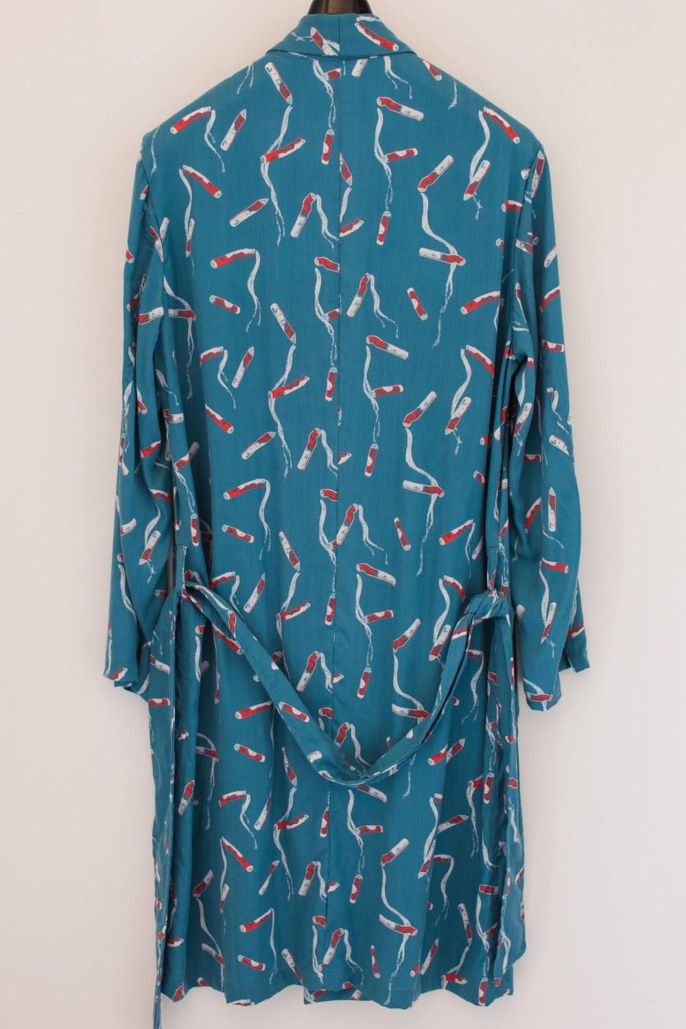 Cigarette end gown "TURQUOISE"