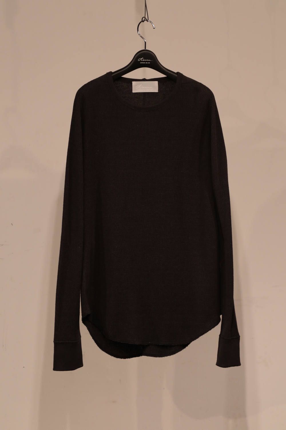 Side Gazette thermal shirt "BLACK/OFF WHITE"