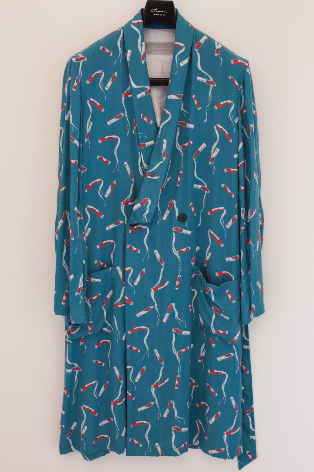 Cigarette end gown "TURQUOISE"