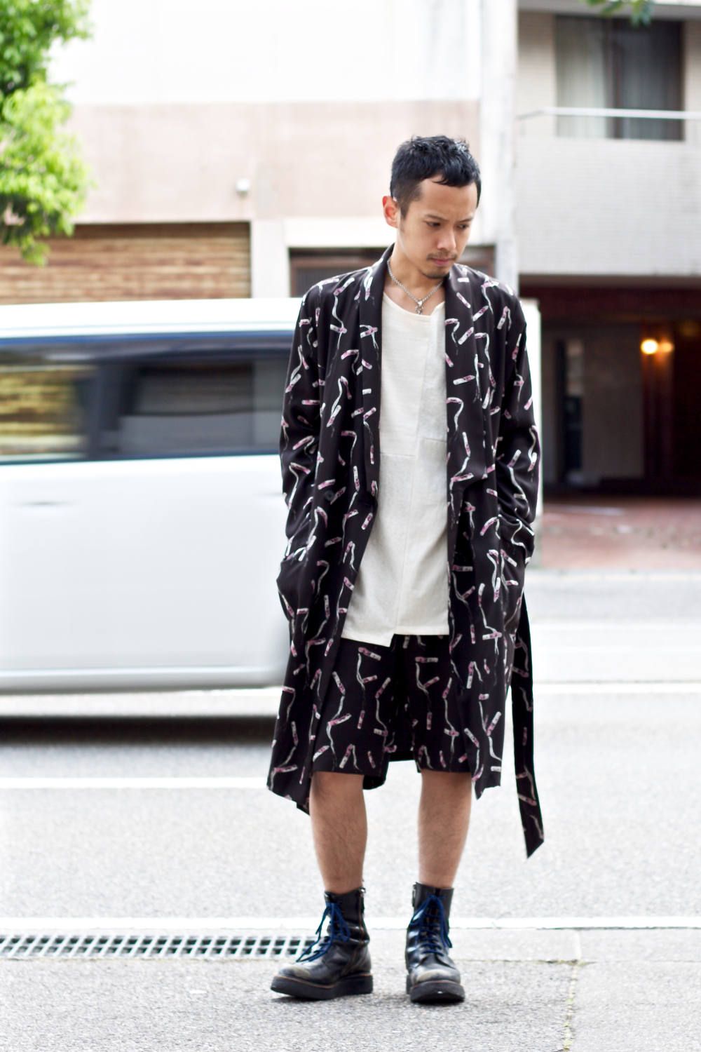 Cigarette end gown "BLACK"