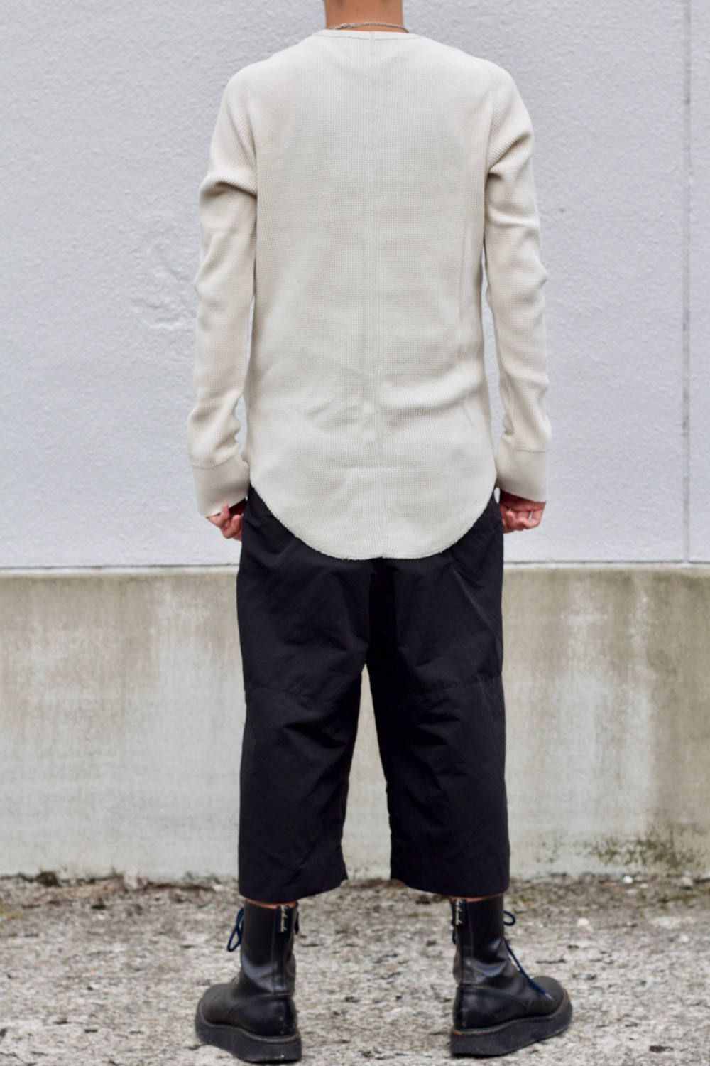 Side Gazette thermal shirt "BLACK/OFF WHITE"