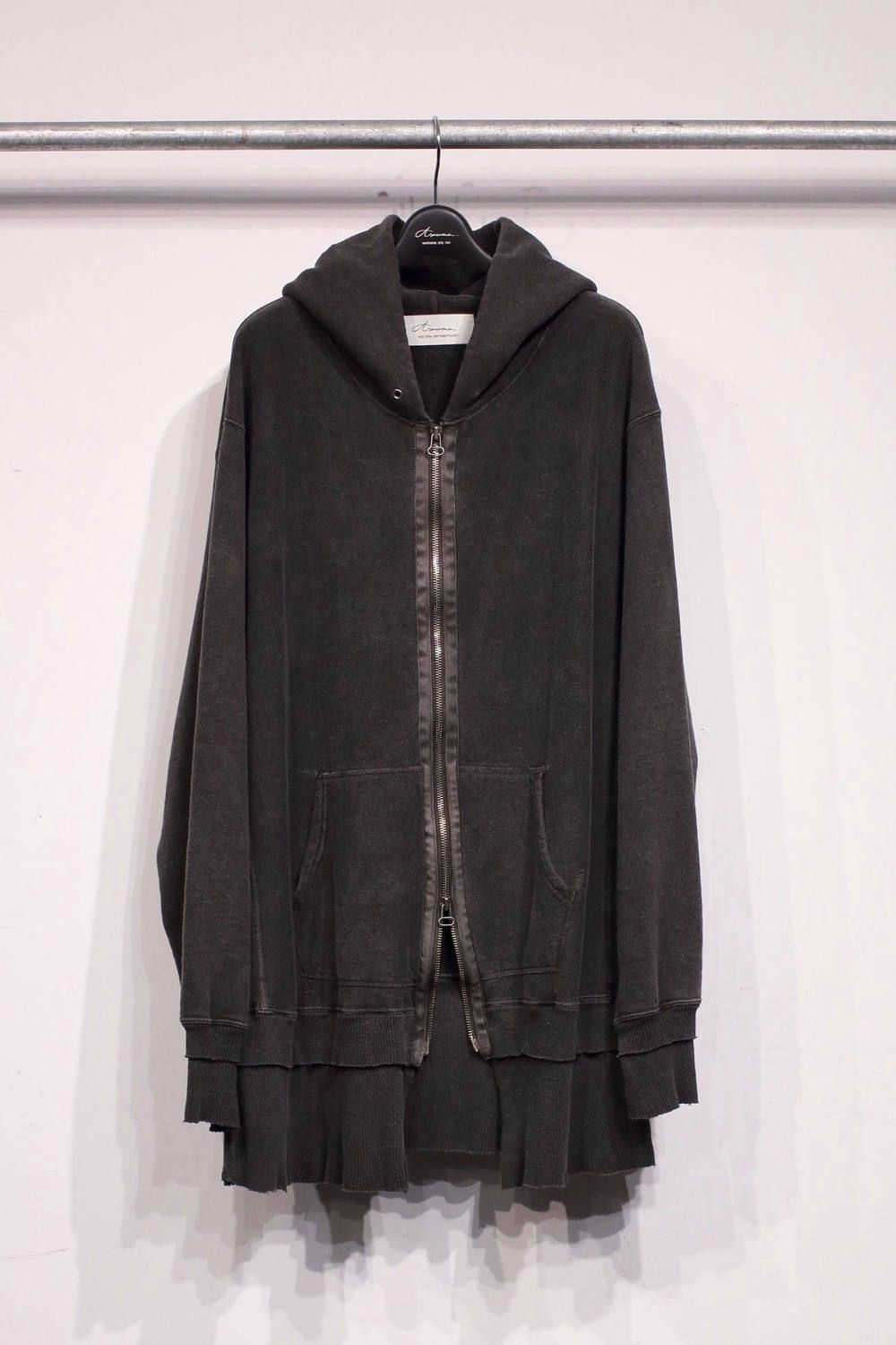 Moses parted parka "BLACK/PURPLE"