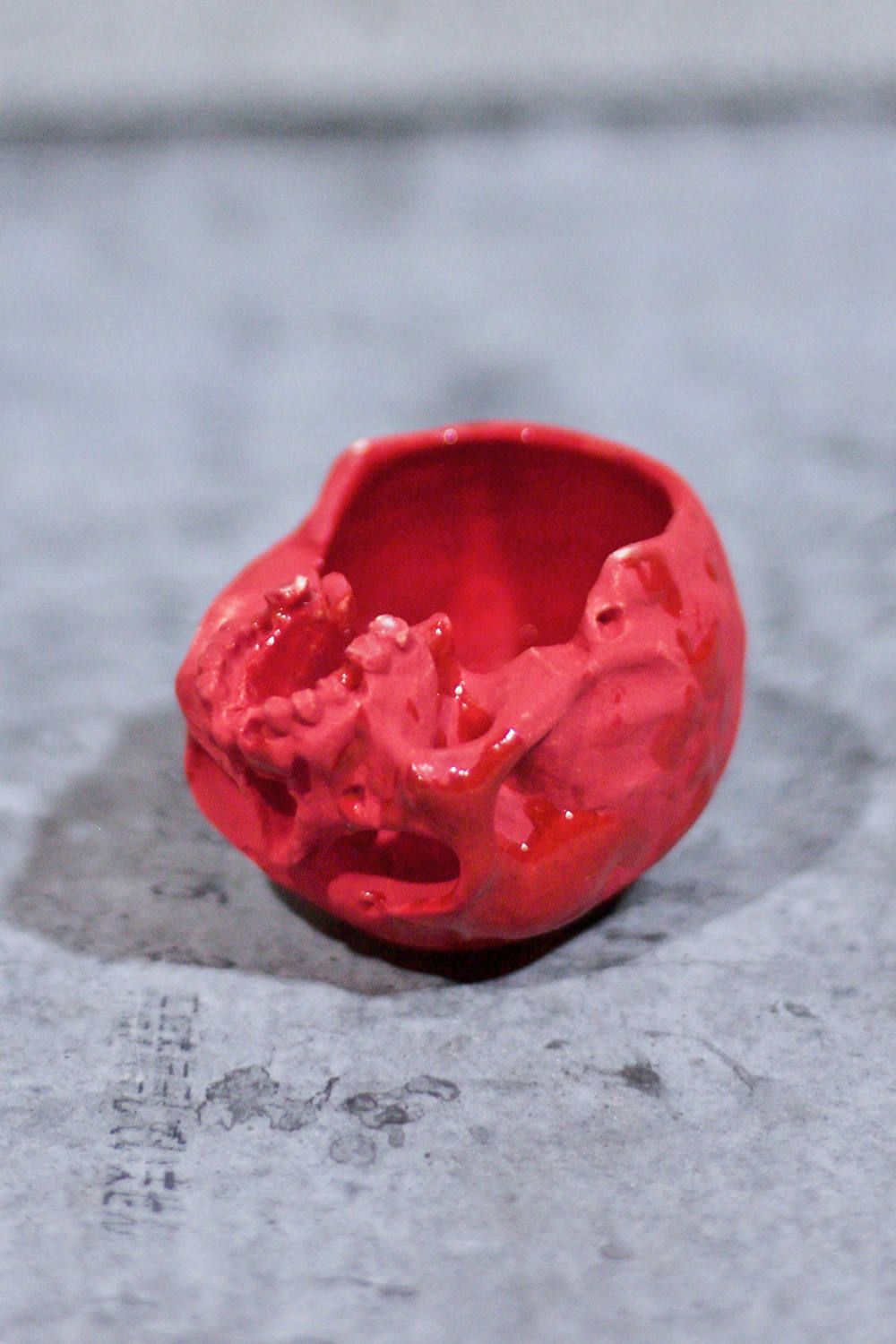 "ぐい呑み"小髑髏 (RED)