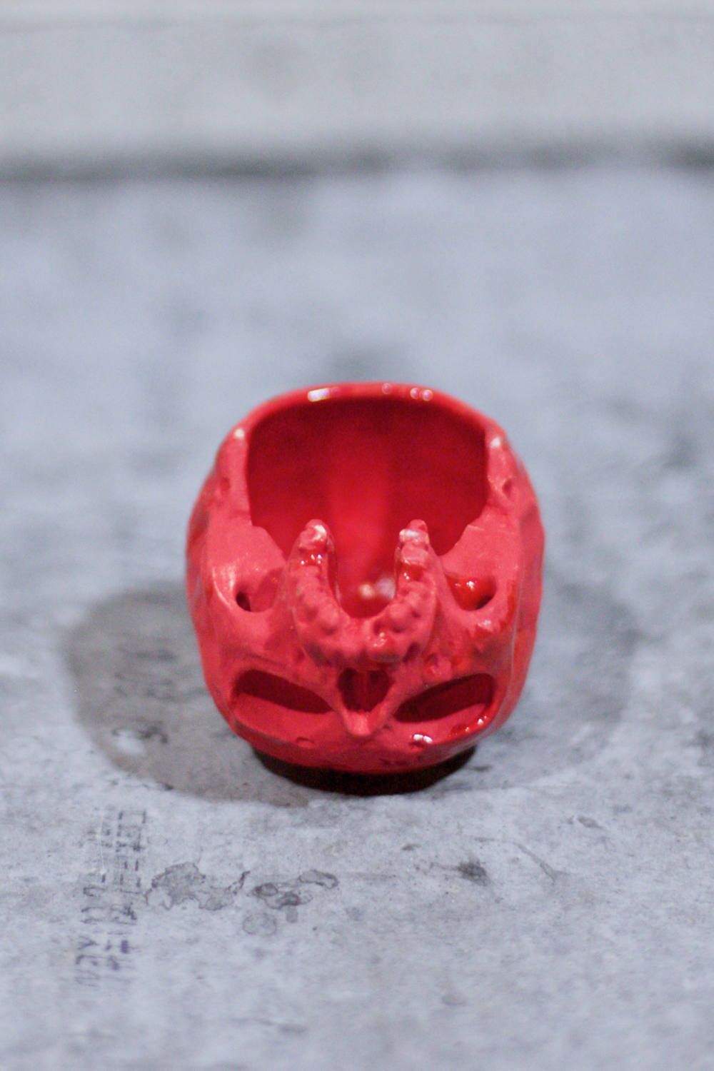 "ぐい呑み"小髑髏 (RED)